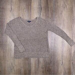 American Eagle Outfitters Brown V-Neck Sweater